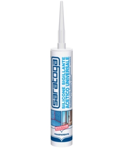 SILICONE ACETICO TRASPARENTE 280 ML - SARATOGA.